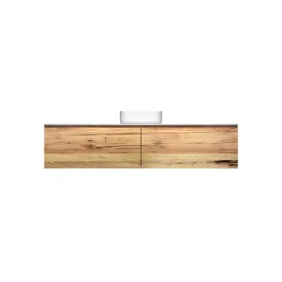 imagem para Kado Arc Timber All Drawer 1800 Single Bowl Vanity Corian 12mm Top