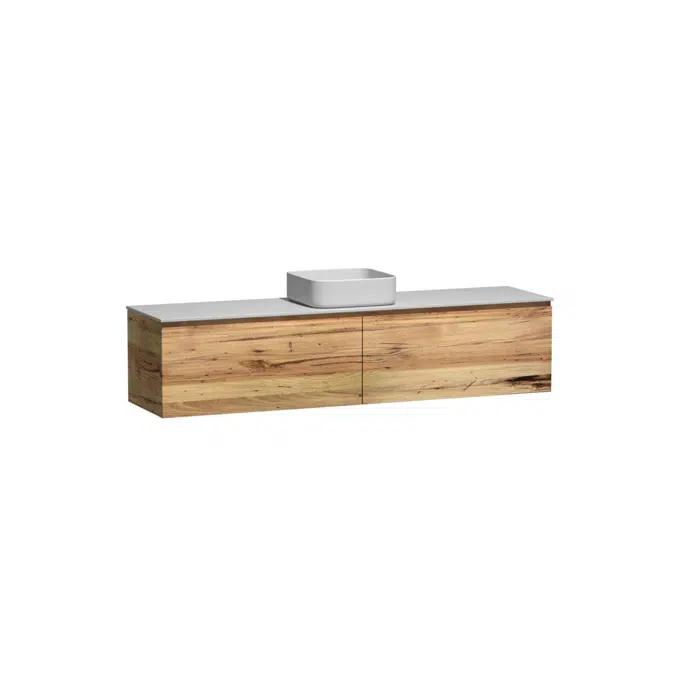 Kado Arc Timber All Drawer 1800 Single Bowl Vanity Corian 12mm Top