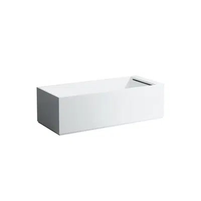 Image for LAUFEN Kartell Freestanding Bath Solid Surface 1760mm x 760mm Sentec White