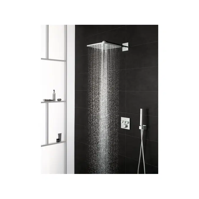 GROHE SmartControl Concealed Thermostat 3 Button Square Chrome