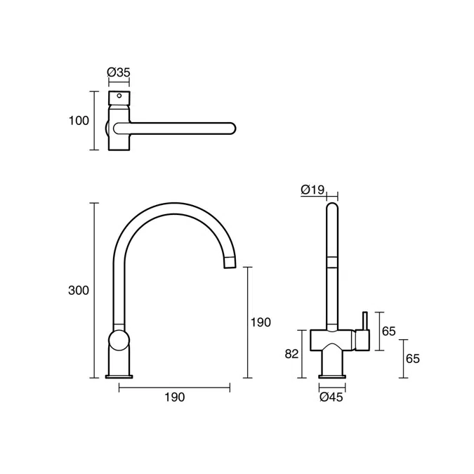 BIM objects - Free download! Sussex Scala Mini Sink Mixer Tap Large ...