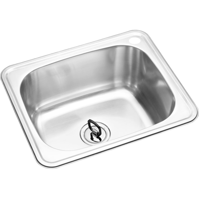 BIM objects - Free download! Posh Solus Flat Rim Trough 45 Litres 1 ...