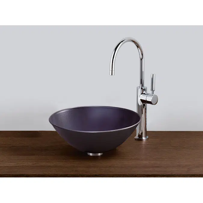 Alape Circa Above Counter Basin 360mm Matte Black