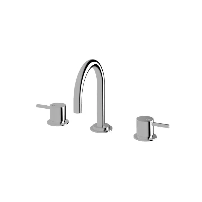 BIM objects - Free download! Sussex Scala Basin Set Curved Chrome (5 ...