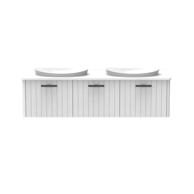 Kado Neue All-Door 1500 Double Bowl Wall Hung Cherry Pie