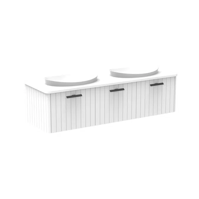 Kado Neue All-Door 1500 Double Bowl Wall Hung Cherry Pie