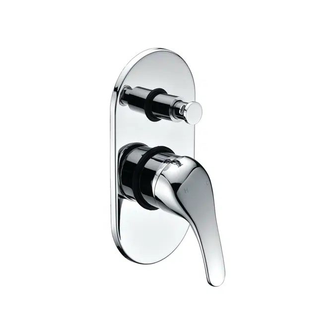 BIM objects Free download! Base MK2 Shower Mixer Tap with Diverter