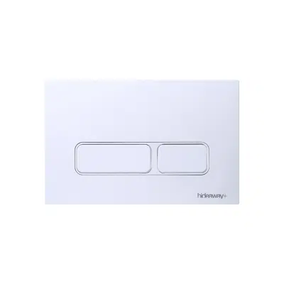 Image for Hideaway+ Rectangle Button / Plate Inwall ABS Gloss White
