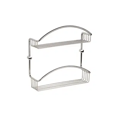 Image for Posh Solus Double Shelf System Chrome