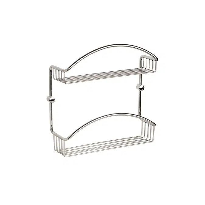 Posh Solus Double Shelf System Chrome