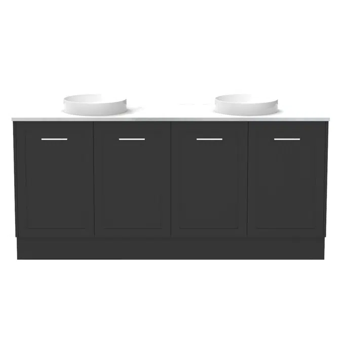 Kado Lux All Door 1800mm Double Bowl Floor Mount Cherry Pie