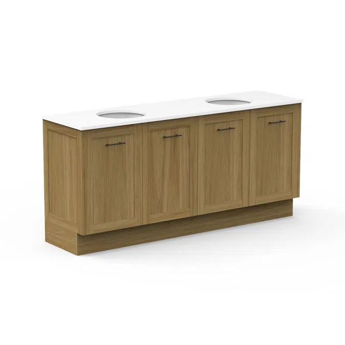 Kado Lux All Door 1800mm Double Bowl Floor Mount Cherry Pie