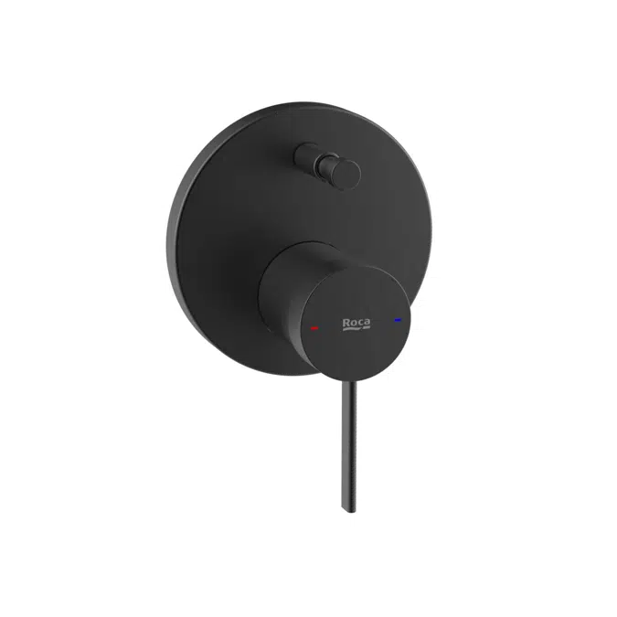 Roca Ona Shower Mixer Tap w/Diverter Matte Black