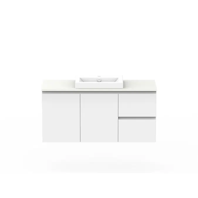 BIM objects Free download! Posh Domaine 1200mm Wall Hung Vanity Unit
