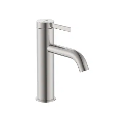 画像 Roca Ona Basin Mixer Tap Brushed Nickel (6 Star) Lead Free