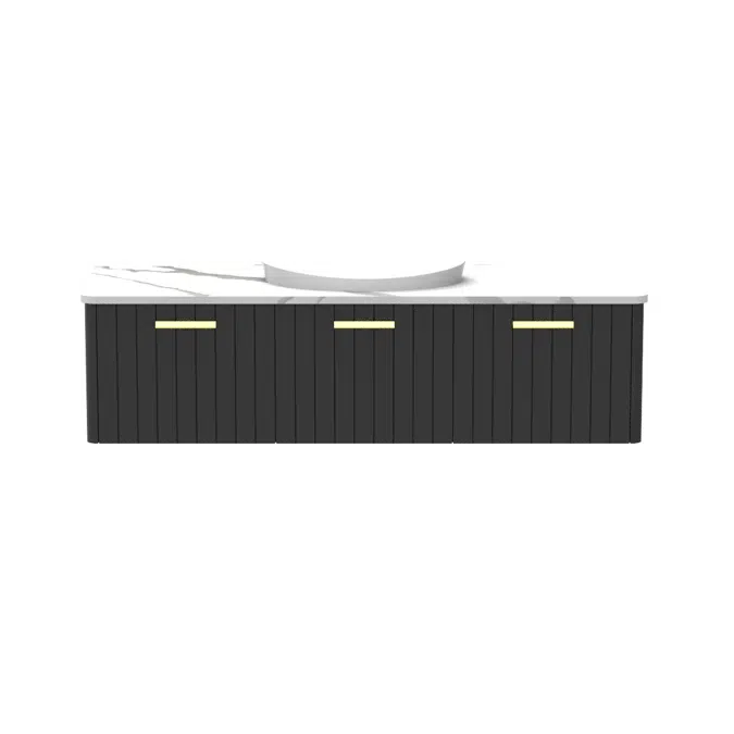 Kado Neue All-Door 1500 Centre Bowl Wall Hung Cherry Pie