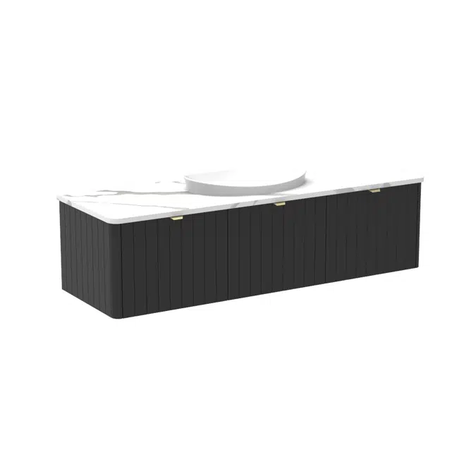 Kado Neue All-Door 1500 Centre Bowl Wall Hung Cherry Pie