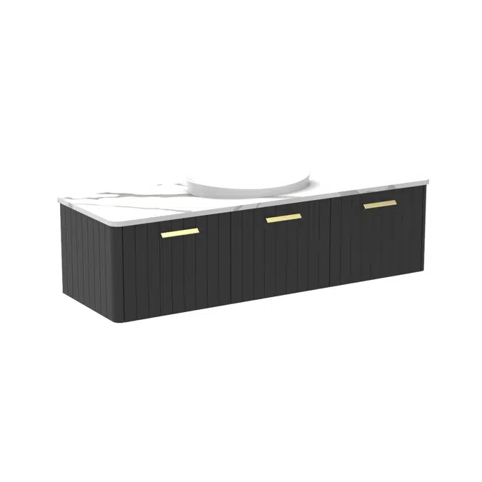 Kado Neue All-Door 1500 Centre Bowl Wall Hung Cherry Pie