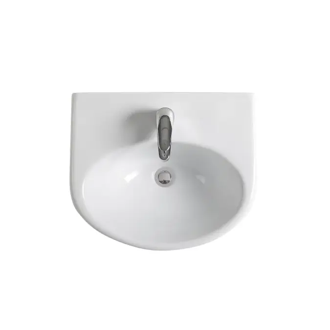 Base Semi Recessed Basin 1 Taphole 500mm White