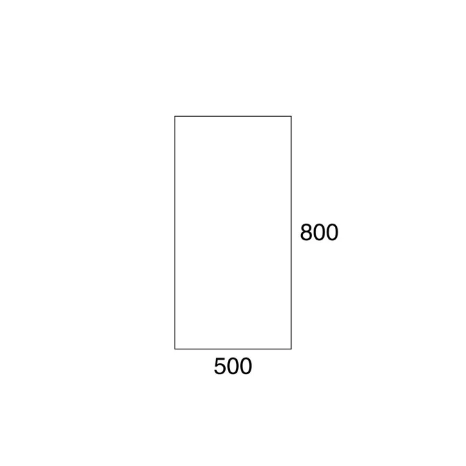 Posh Domaine 500mm x 800mm Polished Edge Mirror