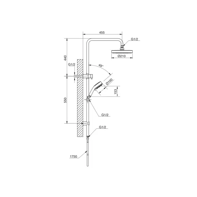 GROHE Tempesta Cosmo Twin Shower White/Chrome (3 Star)