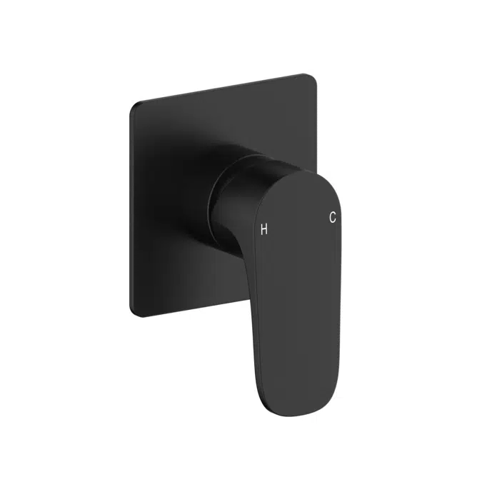 BIM objects - Free download! Mizu Silk Shower Mixer Kit Matte Black ...