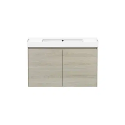 Image for Roca Ona Vanity All Door Centre Bowl 1000mm Light Oak