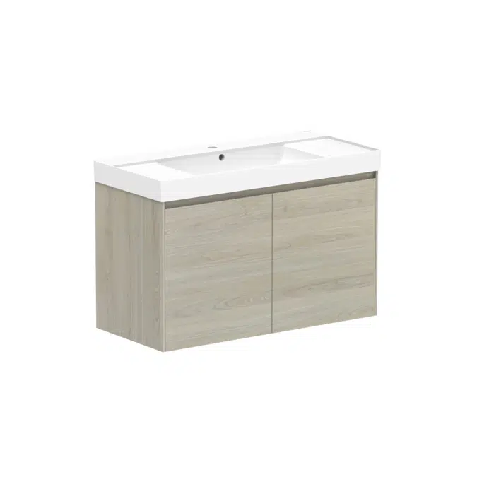 Roca Ona Vanity All Door Centre Bowl 1000mm Light Oak