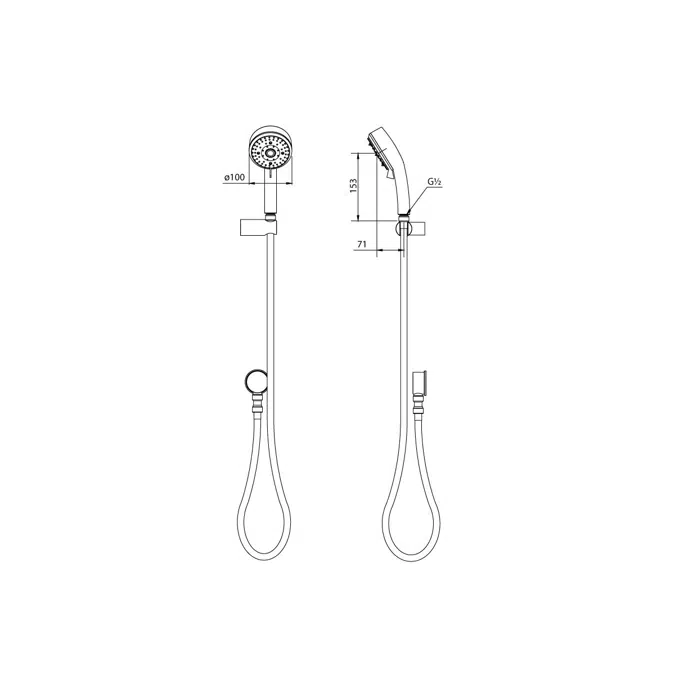 GROHE Tempesta Cosmopolitan 100mm Hand Shower with Elbow 4 Function White (Not Star Rated)