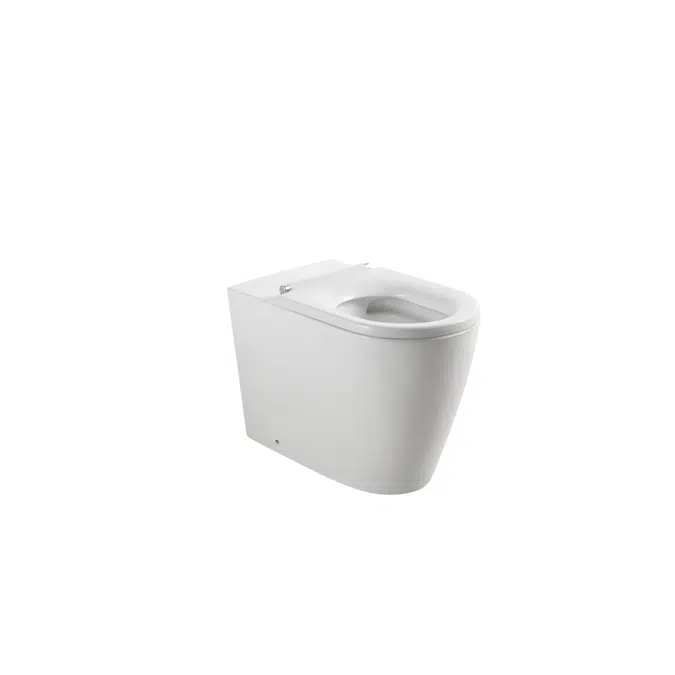 Wolfen Ambulant Back To Wall Inwall Rimless Toilet Suite Single Flap Seat White (4 Star)
