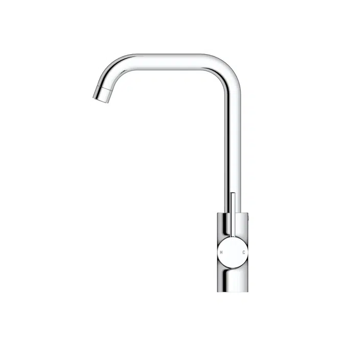 Mizu Drift MK2 Sink Mixer Tap Square Outlet Chrome (4 Star)