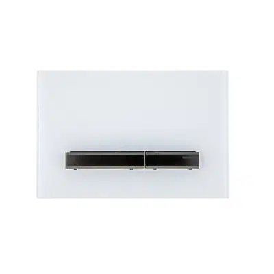 Image for Geberit Sigma50 Dual Flush Button White/Black Chrome