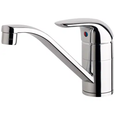 Image for American Standard Studio Saga Tubular Sink Mixer Tap Chrome (4 Star)