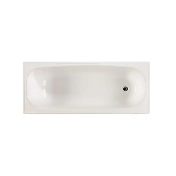 BIM objects Free download! Base Pressed Steel Bath 1200 x 700mm White
