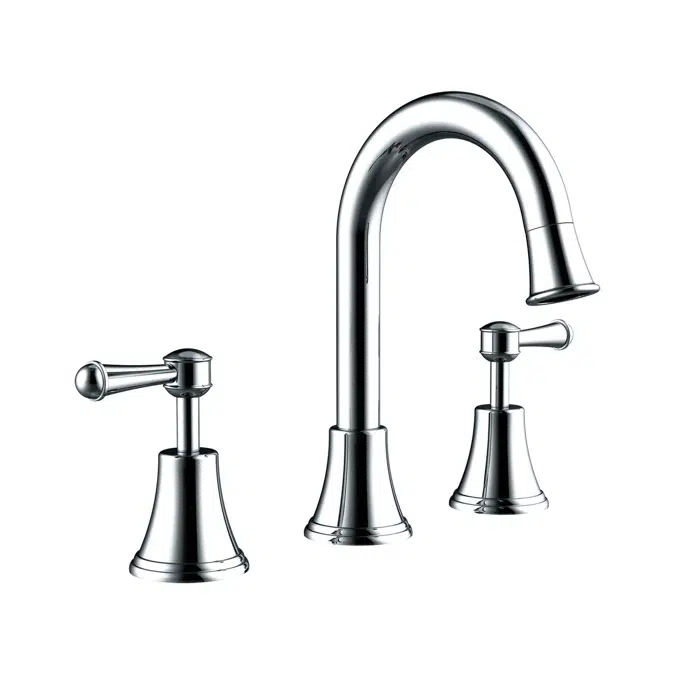 BIM objects - Free download! Posh Canterbury Gooseneck Basin Set Swivel ...