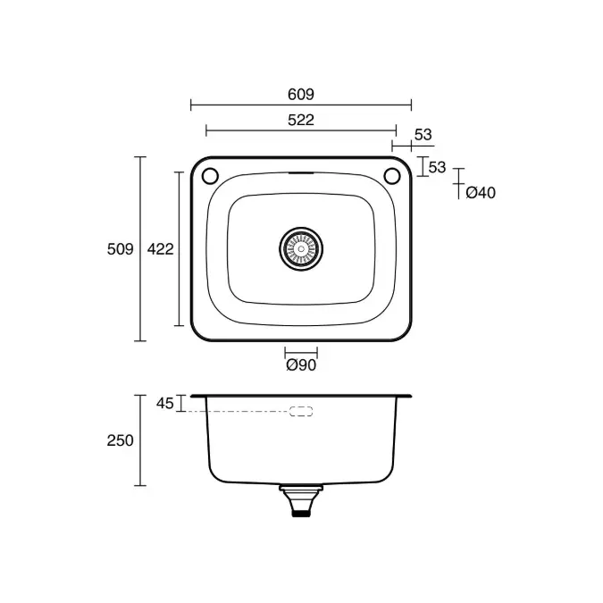 BIM objects - Free download! Posh Solus MK2 Inset/Undermount Laundry ...