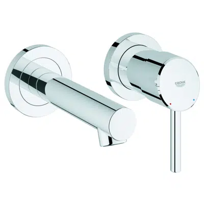 GROHE Concetto Wall Basin Mixer Tap Set 147mm Chrome (3 Star) 이미지