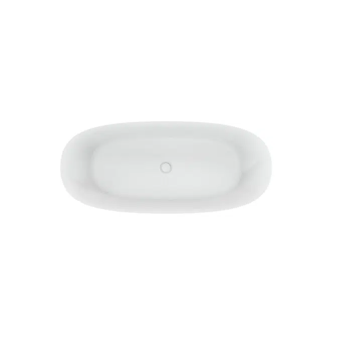 Kado Lux Freestanding Bath 1700mm x 750mm x 580mm with Overflow Matte White