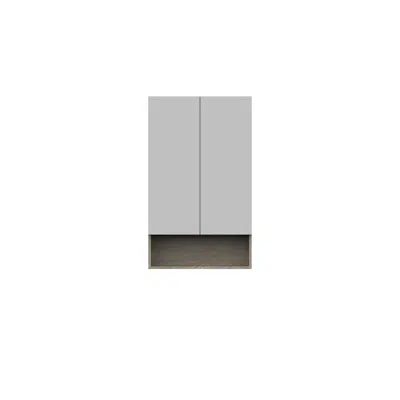 Image for Posh Domaine Plus 600mm x 1000mm Shaving Cabinet Open Shelf 2 Door