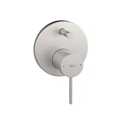 Image for Roca Ona Shower Mixer Tap w/Diverter Brushed Nickel