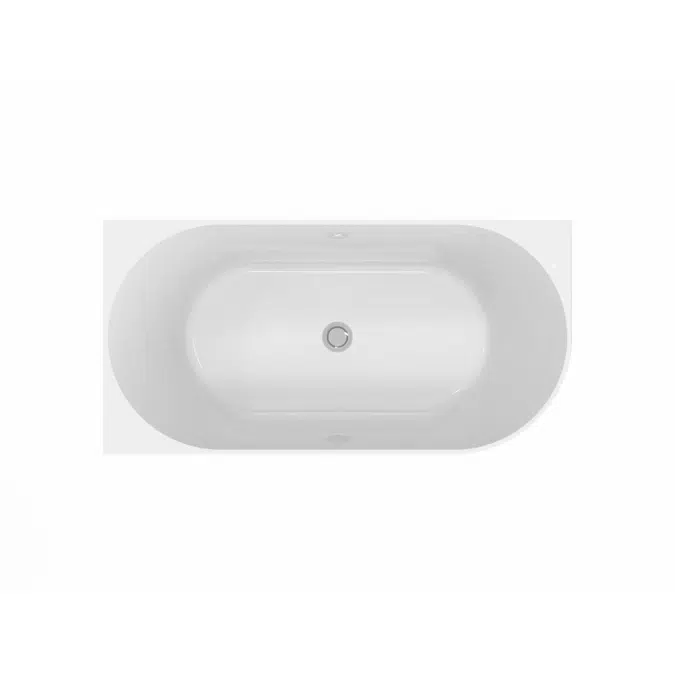 Posh Solus Back To Corner Freestanding Bath 1500mm Left Corner White