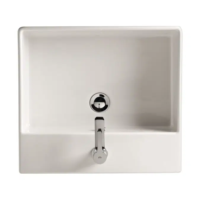 American Standard Heron Square Counter Basin 1 Taphole White