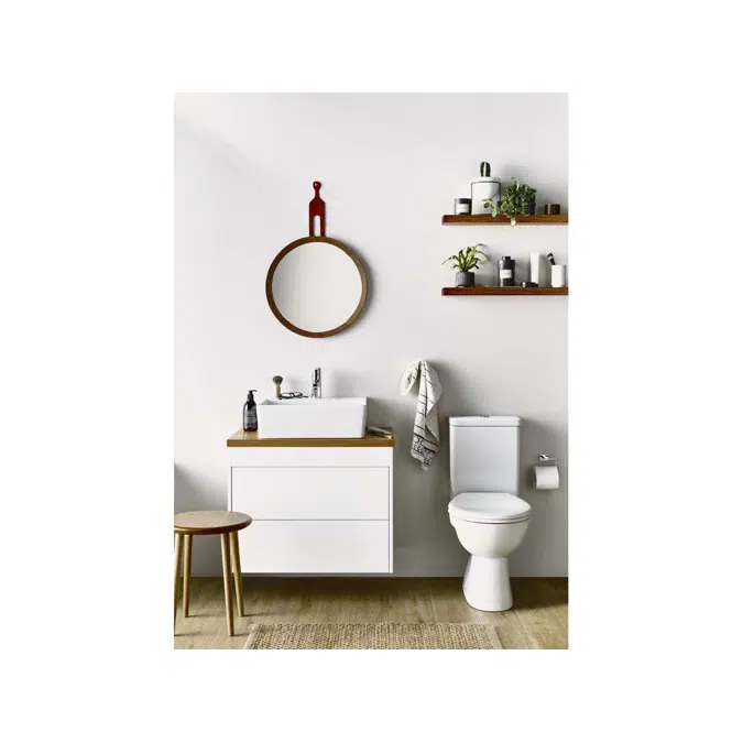 American Standard Heron Square Counter Basin 1 Taphole White