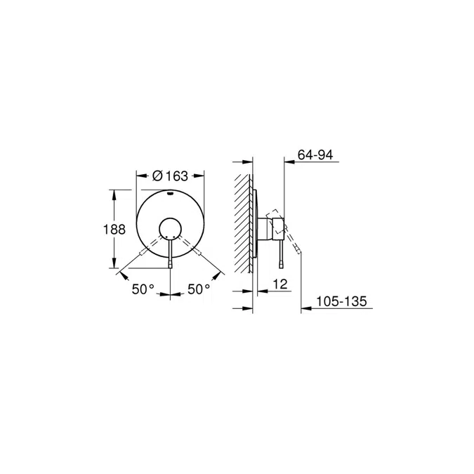 GROHE Essence New Shower / Bath Mixer Tap Brushed Cool Sunrise
