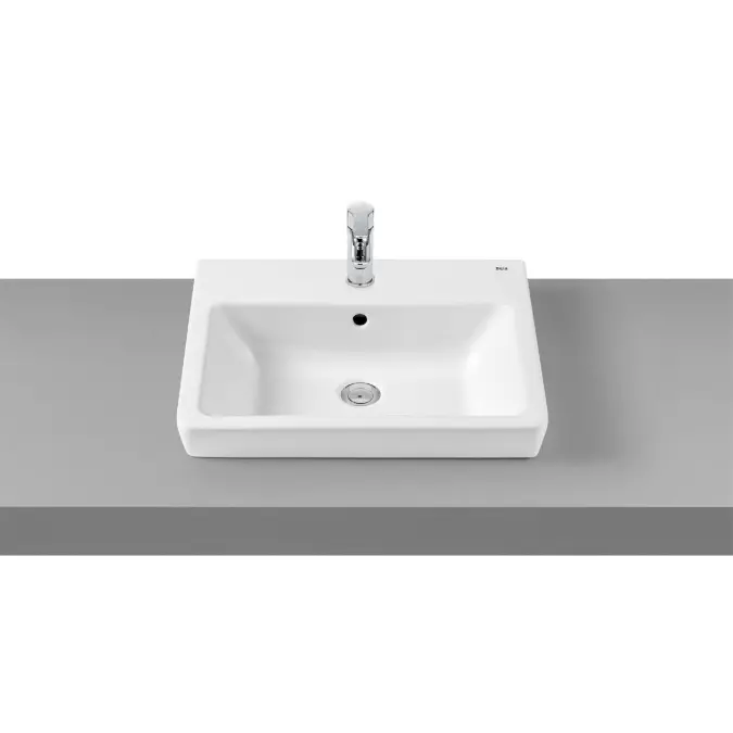 BIM objects - Free download! Roca Easy Semi Inset Basin 550mm x 450mm 1 ...