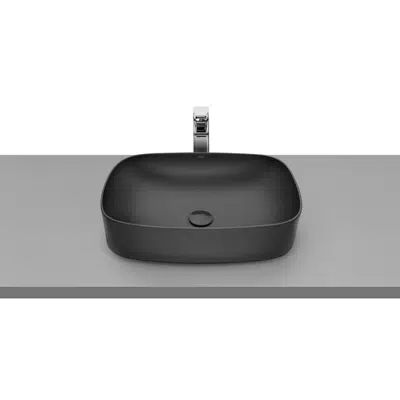 Immagine per Roca Inspira Light Soft Square Above Counter Basin 500mm x 370mm Matte Black