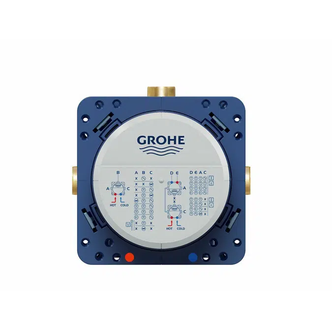 GROHE Smart Control Concealed Thermostat 3 Button Round Hard Graphite