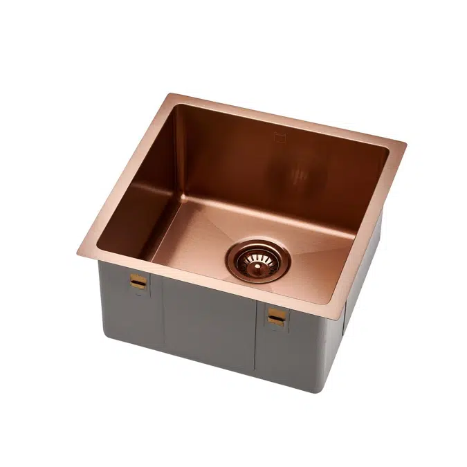 Memo Zenna Single Bowl Sink Stainless Steel Nanoplated Bronze