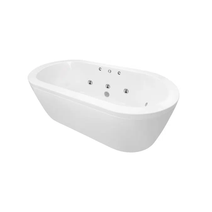 Decina Isle MK2 1790mm Freestanding 10 Jet Spa Bath