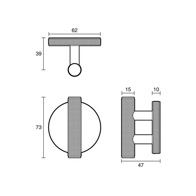 Milli Marq Edit Robe Hook Chrome